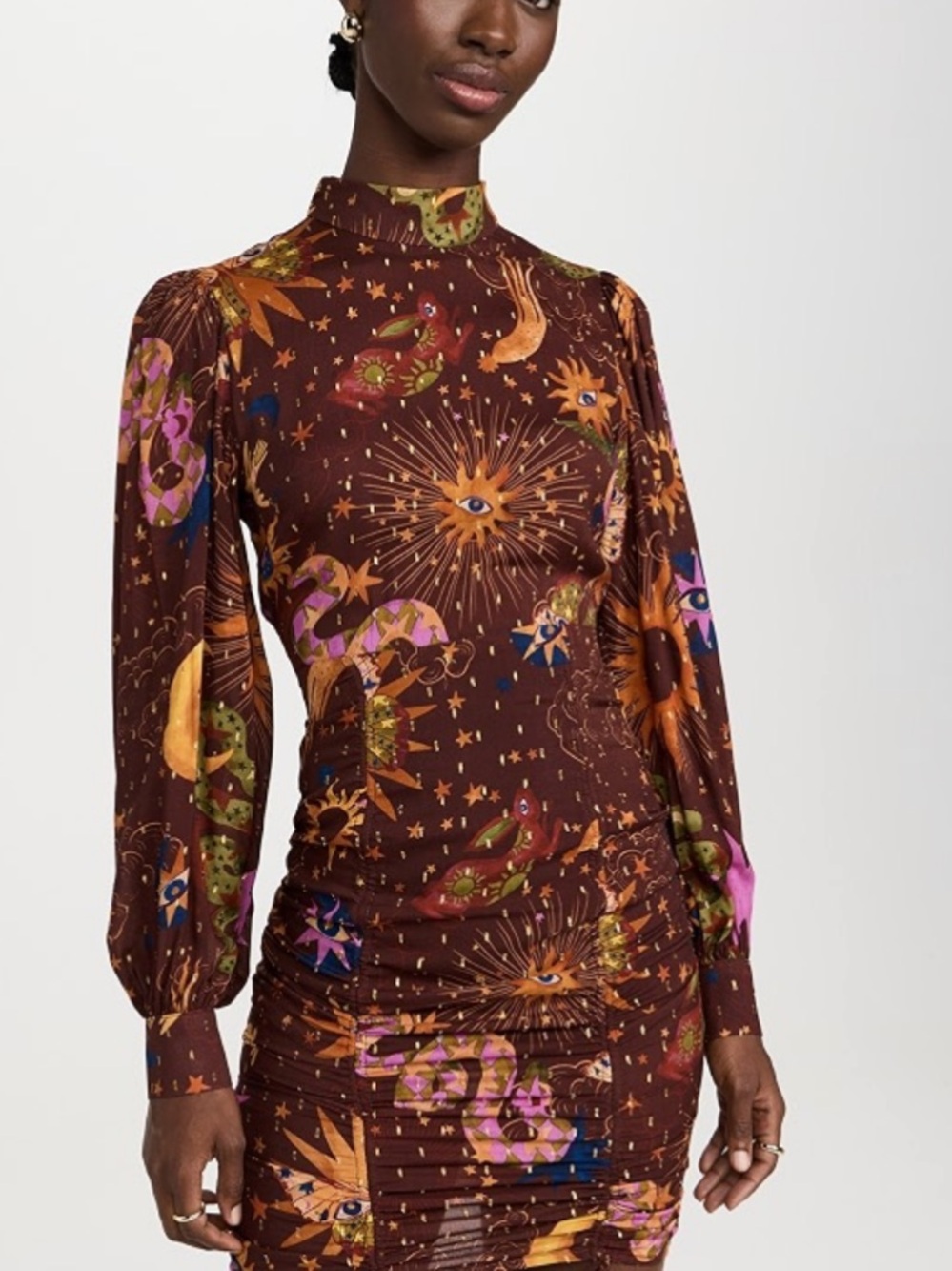 NWT Free People Dress To Fantastic Print Mini Dress Size M